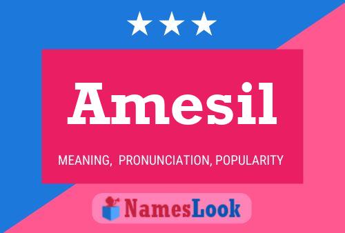 Amesil Name Poster