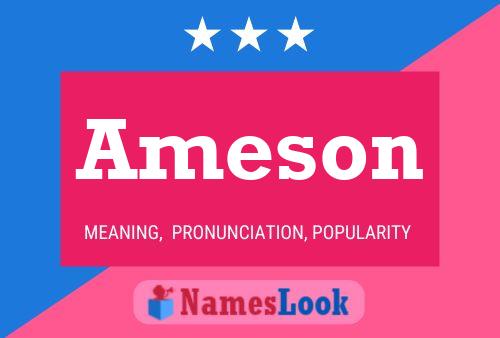 Ameson Name Poster