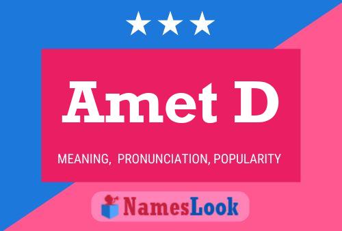 Amet D Name Poster