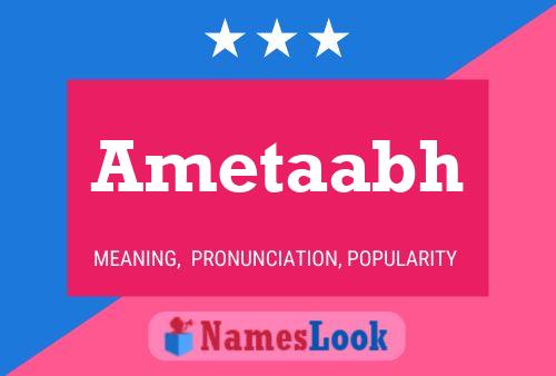 Ametaabh Name Poster