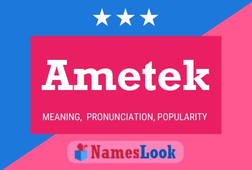 Ametek Name Poster