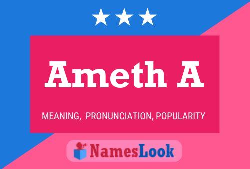 Ameth A Name Poster