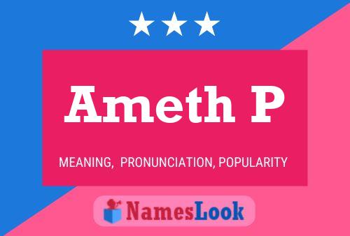 Ameth P Name Poster