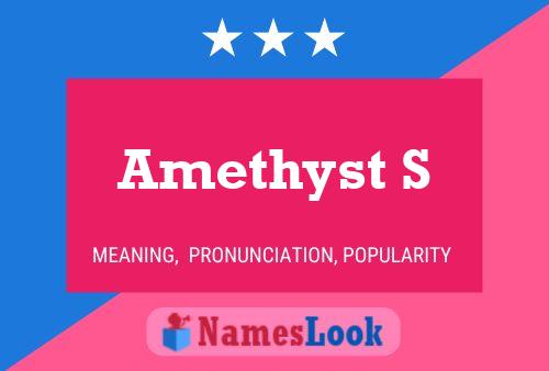 Amethyst S Name Poster