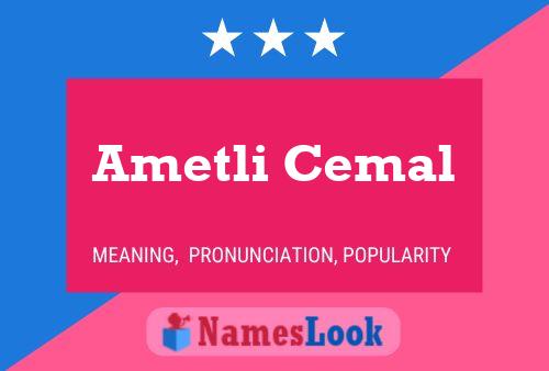 Ametli Cemal Name Poster