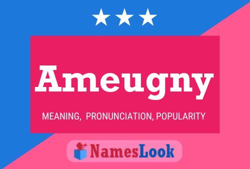 Ameugny Name Poster