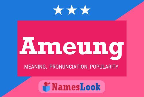 Ameung Name Poster