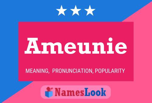 Ameunie Name Poster