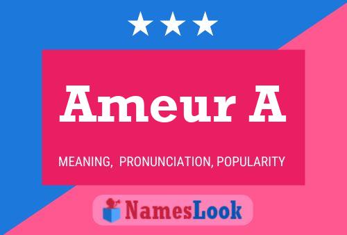 Ameur A Name Poster