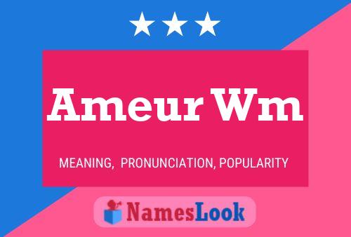 Ameur Wm Name Poster