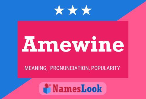 Amewine Name Poster