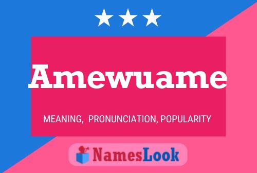 Amewuame Name Poster