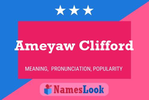 Ameyaw Clifford Name Poster