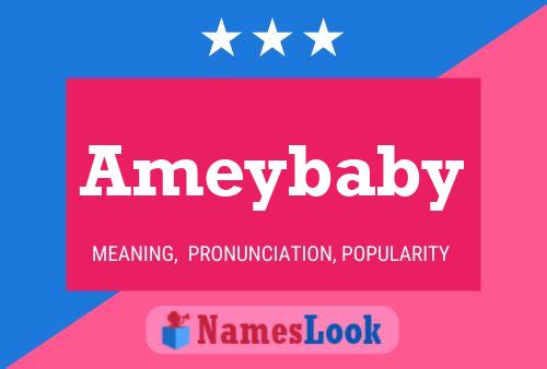 Ameybaby Name Poster