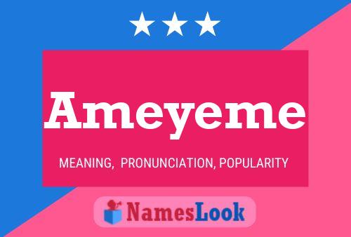 Ameyeme Name Poster