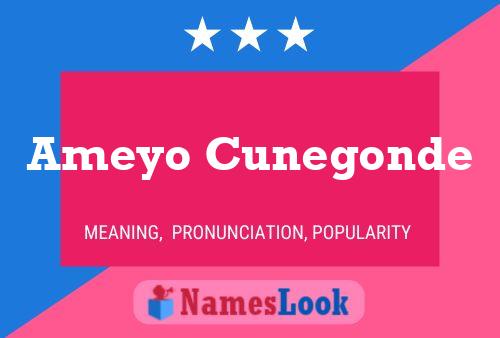 Ameyo Cunegonde Name Poster