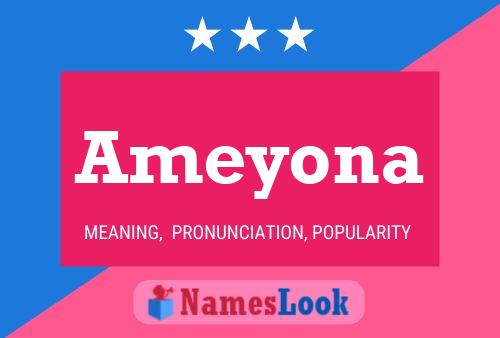 Ameyona Name Poster