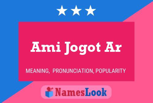 Ami Jogot Ar Name Poster