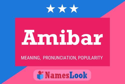 Amibar Name Poster