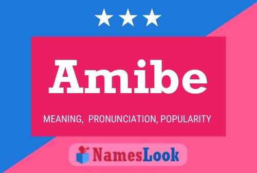 Amibe Name Poster