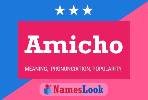 Amicho Name Poster