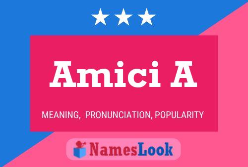 Amici A Name Poster