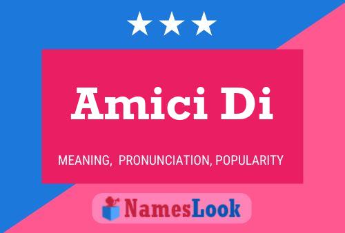 Amici Di Name Poster