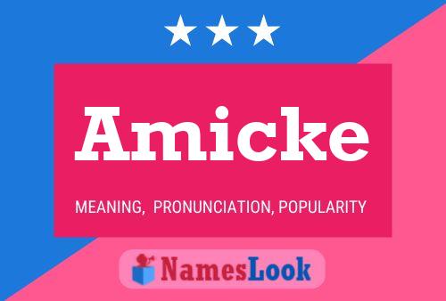 Amicke Name Poster