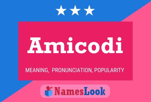 Amicodi Name Poster