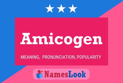 Amicogen Name Poster