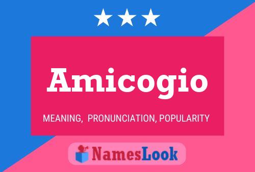 Amicogio Name Poster