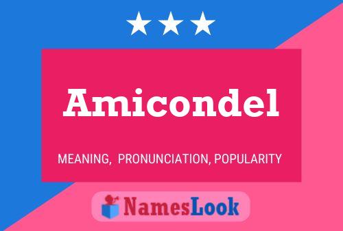 Amicondel Name Poster