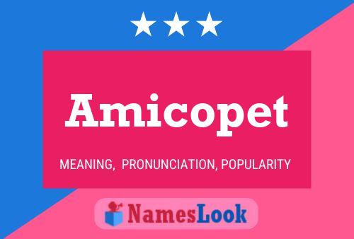 Amicopet Name Poster