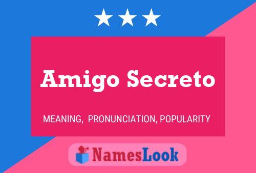 Amigo Secreto Name Poster