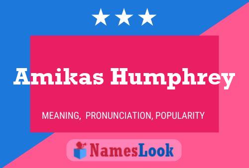 Amikas Humphrey Name Poster