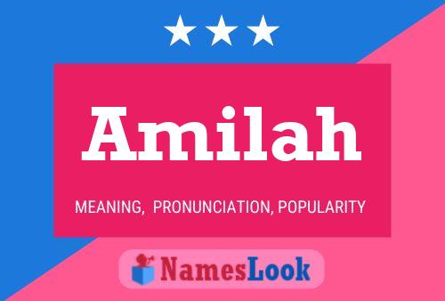 Amilah Name Poster