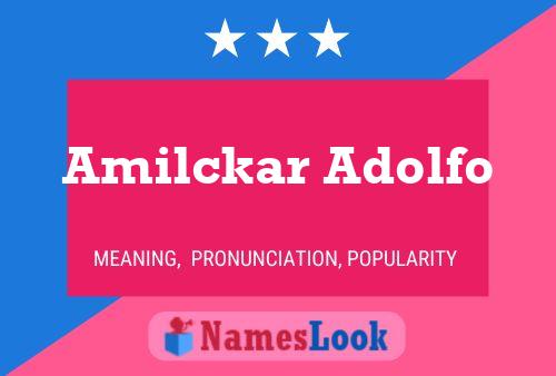 Amilckar Adolfo Name Poster