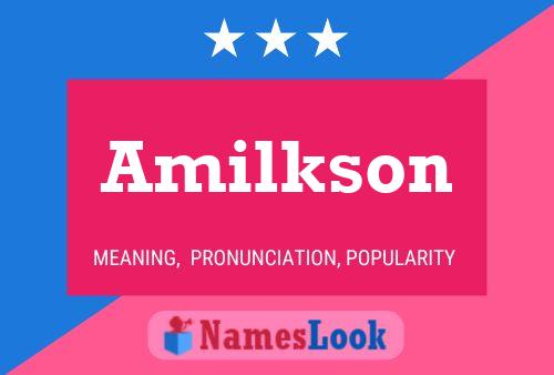 Amilkson Name Poster