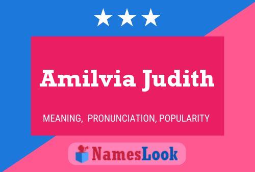 Amilvia Judith Name Poster