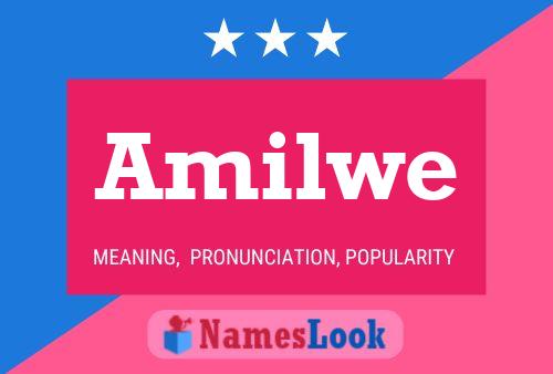 Amilwe Name Poster