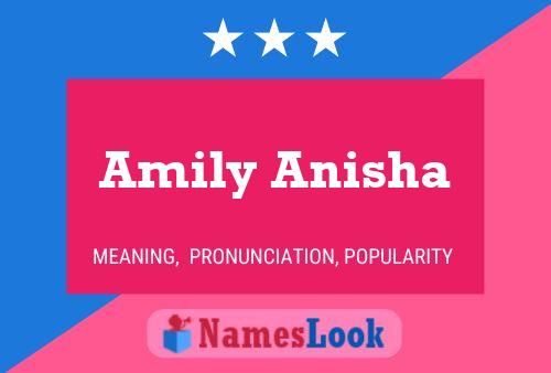 Amily Anisha Name Poster