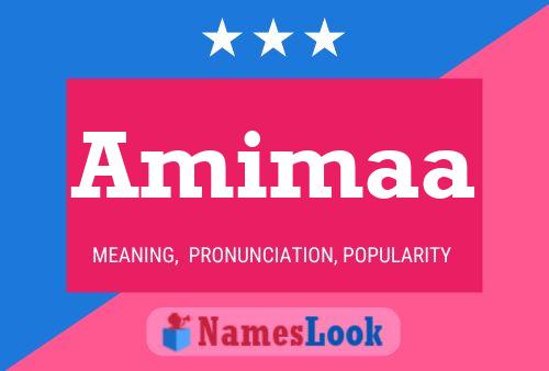 Amimaa Name Poster