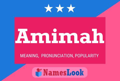 Amimah Name Poster