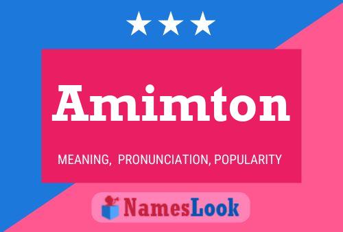 Amimton Name Poster