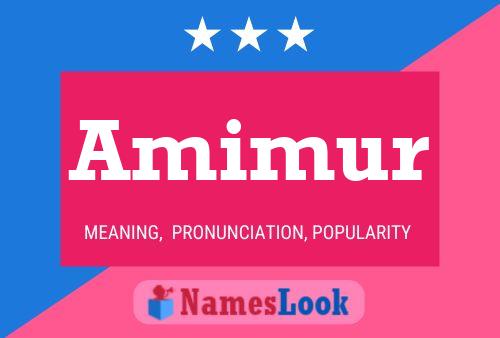 Amimur Name Poster