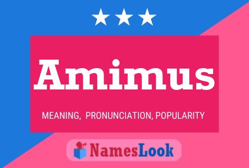 Amimus Name Poster