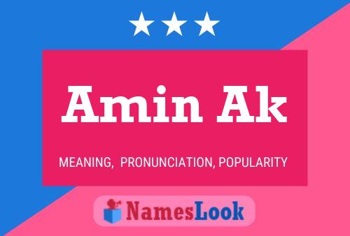 Amin Ak Name Poster