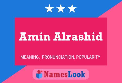 Amin Alrashid Name Poster