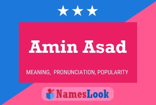 Amin Asad Name Poster