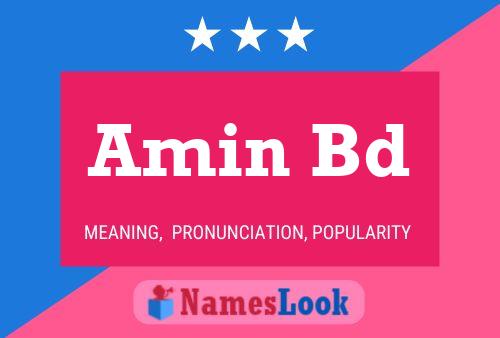 Amin Bd Name Poster